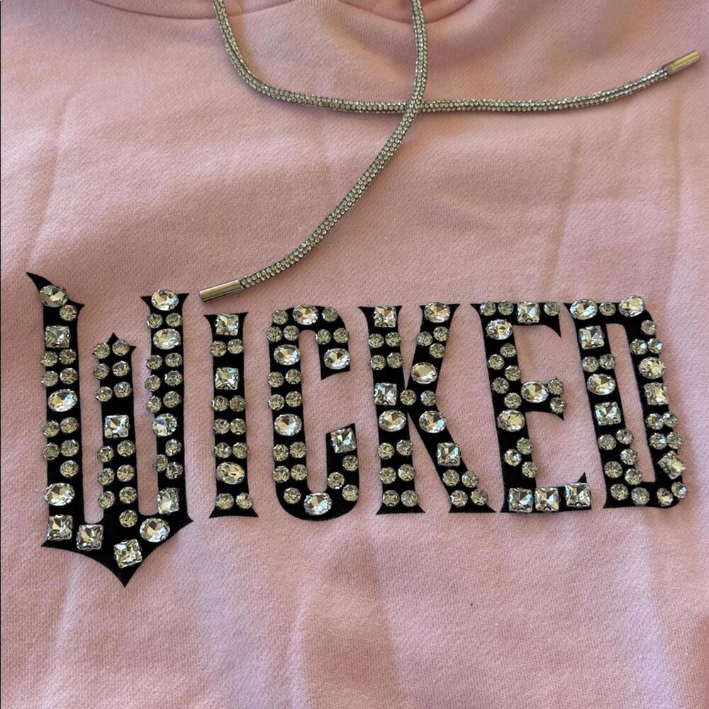 Wicked Pink Bling hoodie size medium - Picture 2 of 5